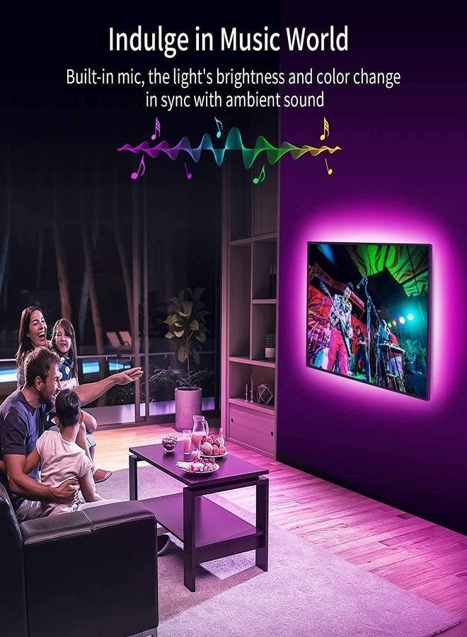 Desidiya Smart Led Strip Lights with Power Supply Color Changing 5050 RGB 300LED's Rope Light Strips - 5 Meter,Red,Blue,Green - Image 2